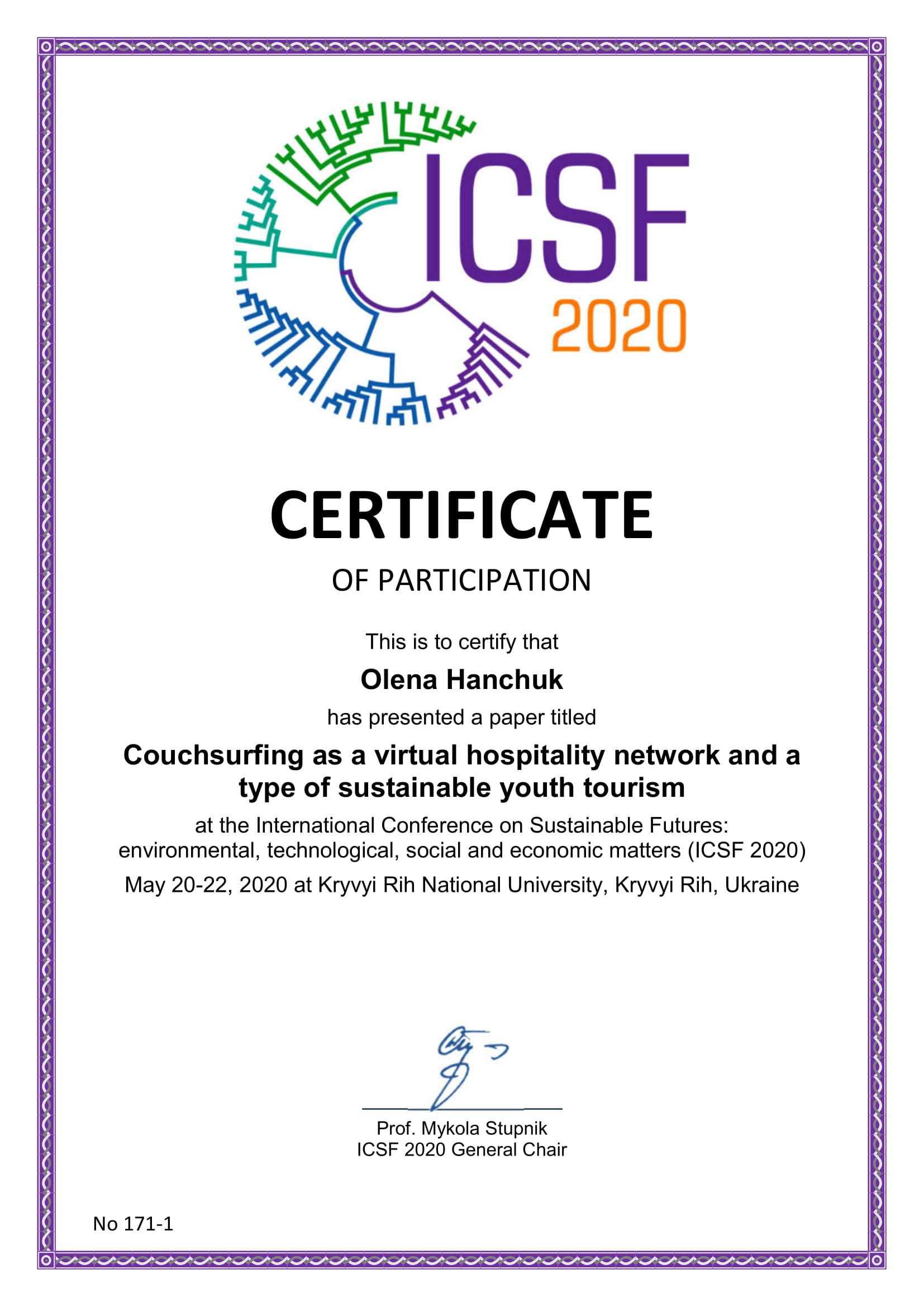 ICSF2020 certificate 410 1