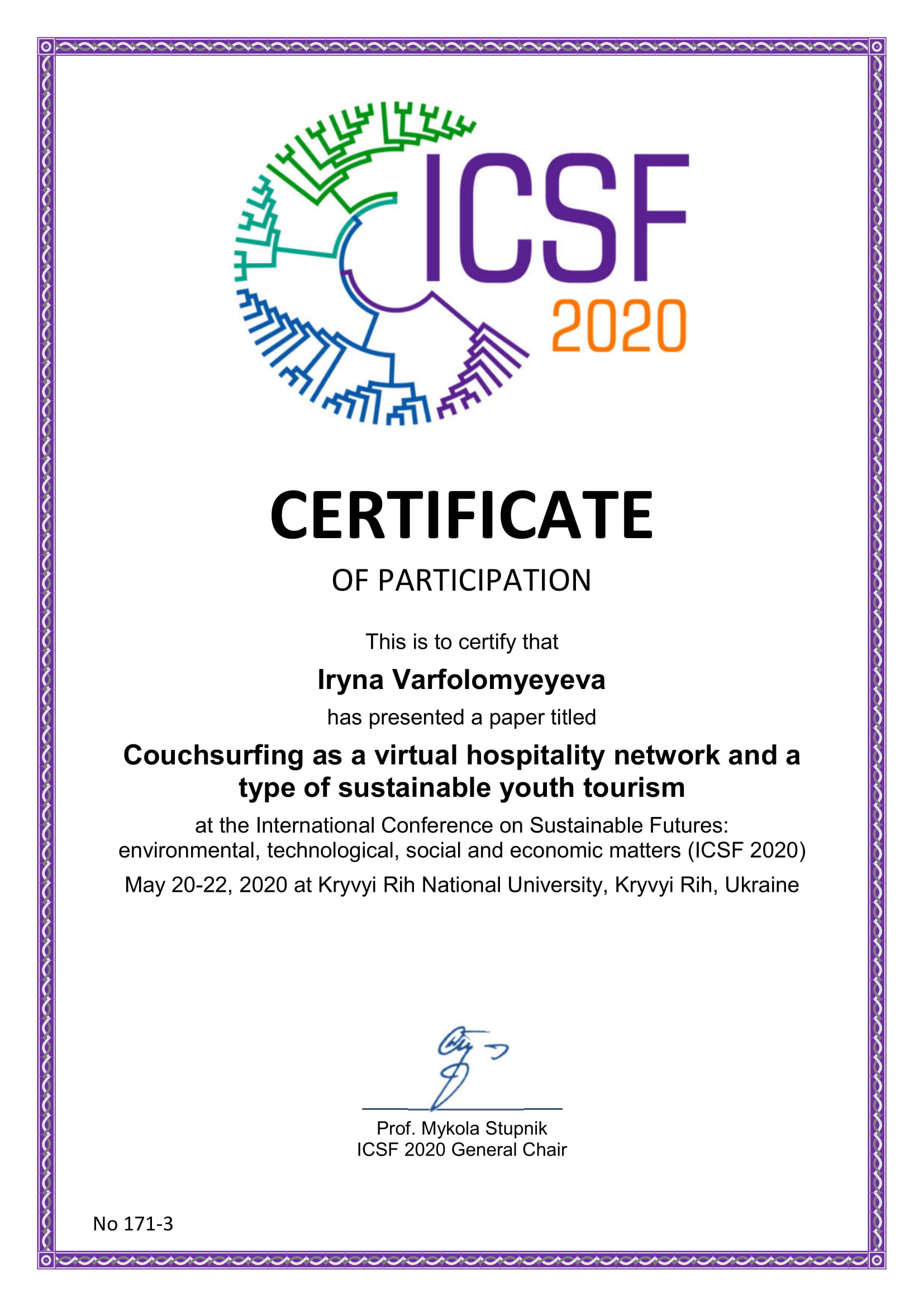 ICSF2020 certificate 413 1