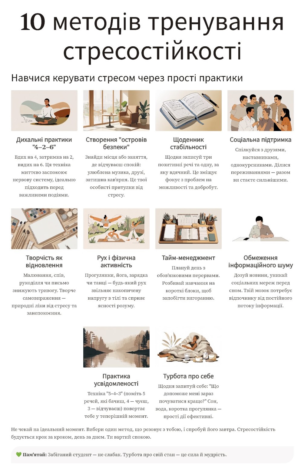 10 методів стресостійкості