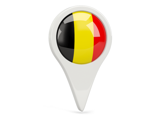 belgium round pin icon 6402